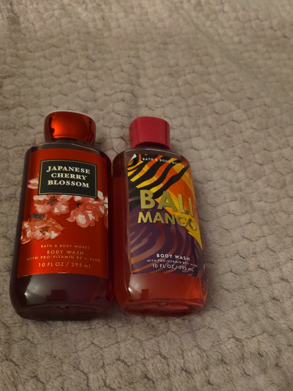 Bath & Body Works Japanese Cherry Blossom & Bali Mango Body Washes - Pink/Orange